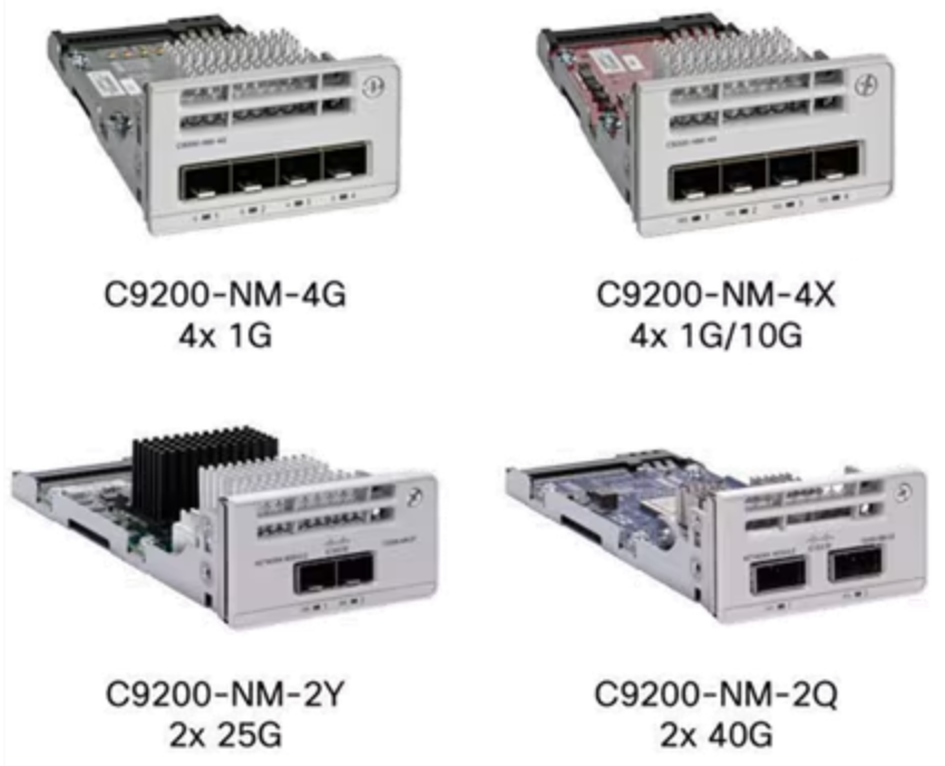 cisco-c9200系列网络模块外观